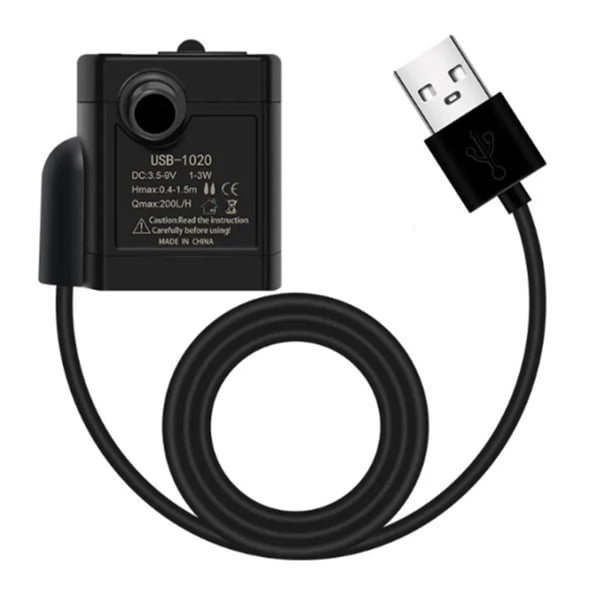 Minibombas de Agua USB para Acuario, Filtro de Acuario DIY, Bomba de Motor Sin Escobillas de Bajo Ruido, Accesorios para Acuario, de Agua Sumergible.