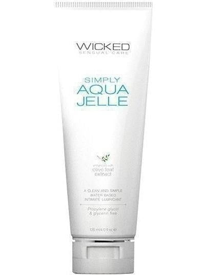 Wicked Sensual Care Simply Aqua Jelle Water Based Lubricant - 4 oz
