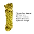 thumbnail image 3 of Uxcell 1Pc Polypropylene Rope Diamond Braid Nylon Cord High Strength 3/8" x 98ft Yellow, Black, 3 of 6