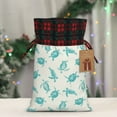 thumbnail image 5 of KLL Turtle for Christmas Gift Bag,Christmas Burlap Goody Gift Bags with Plaid Drawstrings for Xmas Presents Holiday Party Favor Treats Candy-Black, 5 of 8