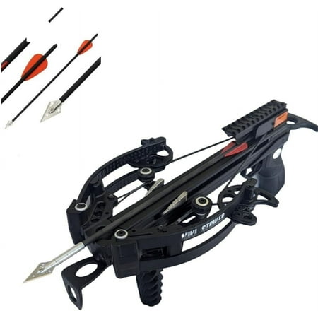 125lbs MINI STRIKER PISTOL CROSSBOW WITH 5 HUNTING BOLTS PACK
