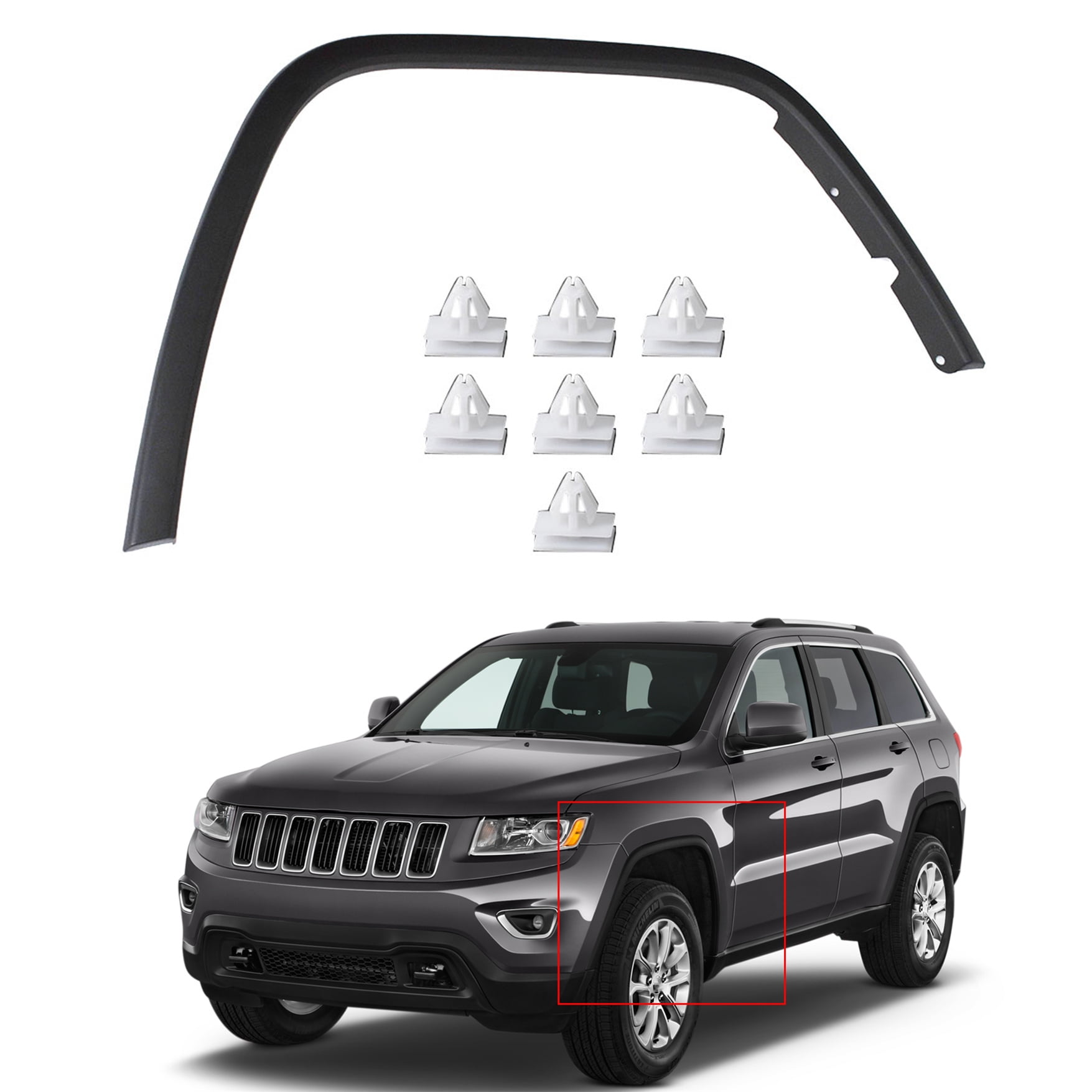 CH1240272C FOR 2011-2015 Jeep Grand Cherokee DRIVER SIDE FRONT FENDER; MADE OF STEEL MAPM 