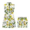 thumbnail image 2 of Uorisanigo Yellow Lemon Golf Dresses for Women 2 Pieces Soft Fashionable Workout Golf Dresses Build in Shorts with Pockets Versatile Relaxed Daily Wear, 2 of 7