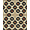 Black Cream Tan, Pattern 3, variant on ODIKA Music Gothic Note Record Player Inspired Round Crimson Movie for Dorm Room, Small Living Apartment, Stain Resistant Low Profile