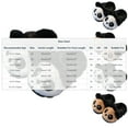 thumbnail image 3 of SGFCWSX Kids Panda Fuzzy Slippers Warm Indoor Footwear for Girls Boys Cute Home Shoes White Size 5.5-6 Years, 3 of 3