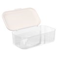 thumbnail image 3 of Cosmetic Storage Box Shoe Rack for Closet Clear Makeup Organizer White, 3 of 7
