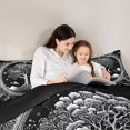 thumbnail image 4 of Homewish Boho Life Tree Twin Comforter Sets,Dark Starry Night Bedding Set,Black White,Black Reversible,2pcs,1 Comforter and 1 Pillowcase, 4 of 7
