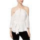 thumbnail image 1 of bar III Blusa tipo túnica con apliques para mujer, blanca, mediana bar III Sayo, 1 of 1