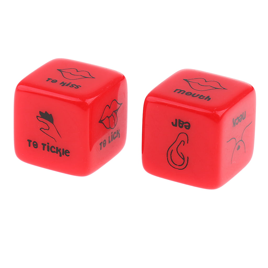 2pcs D6 Glow in Dark Couples Foreplay Game Dices for Him and Her Spicy Gift