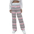 thumbnail image 3 of Deepwonder Women Soft Christmas Printed Casual Pants Trousers XL, 3 of 5