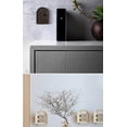 thumbnail image 3 of 1 pieza de cubierta protectora de madera maciza para interruptor, pegatina de pared, enchufe de casa, bloque de marco decorativo, cubierta protectora a prueba de golpes, caja de botones (beige, pino) JAMW Sencillez, 3 of 5