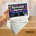 thumbnail image 2 of 10 Pack Stretched Canvas for Painting 8x10 Blank Art Canvases for Paint, 2 of 8