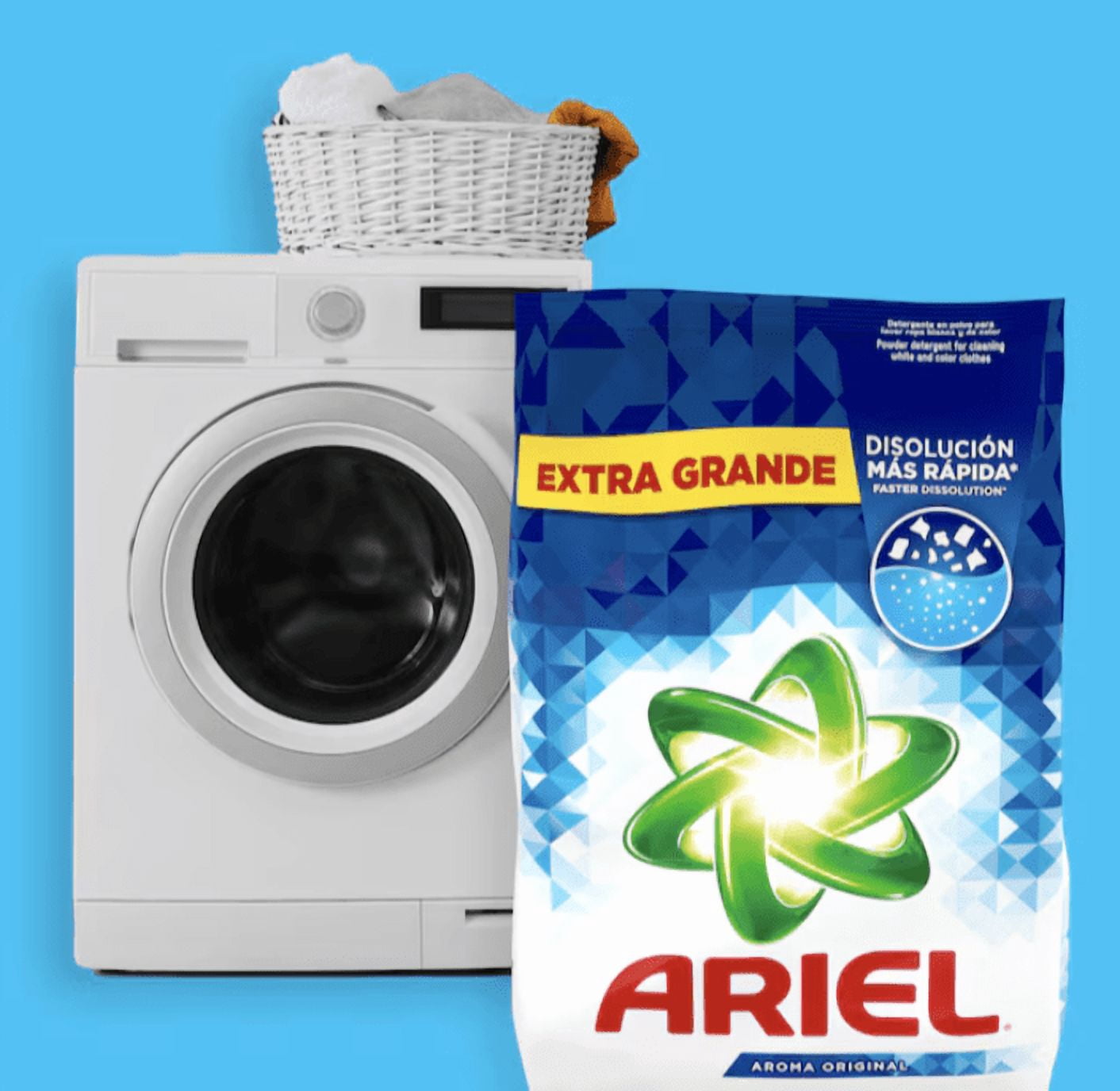 Ariel Powder Laundry Detergent 2.2 lb – 1 Pack – 2X Power, Deep Clean for Whites & Colors