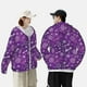thumbnail image 4 of Fotbe Purple Snowflakes Chaqueta con Protección Solar UPF 50+ para Hombre y Mujer, Camisa con Capucha y Bolsillos-3X-Large, 4 of 7