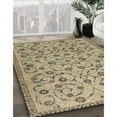 thumbnail image 2 of Ahgly Company Indoor Square Traditional Brown Persian Area Rugs, 6' Square, 2 of 6