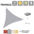 thumbnail image 2 of HOMEYA 8'x 8'x 8' Triangle Sun Shade Sail Canopy,95% UV Blockage Waterproof Sunshade,Durable Canopy Awning Shelter for Outdoor Patio Garden Backyard, 2 of 8