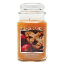Village Candle Warm Apple Pie Scented Candle, Large 21.25 oz Apothecary Jar