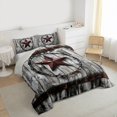 thumbnail image 3 of Homewish Retro Texas Stars Queen Comforter Set, Countryside Lake House Bedding Sets, Teens Adult Men Reversible Bedding Comforter Set, Lightweight Room Decor, 3 Pieces, 3 of 8