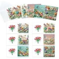 thumbnail image 5 of 6pcs Diamond Painting Kit Greeting Card, Tulip Butterfly 5D DIY Diamond Handmade Holiday Greeting Card with Envelope, Christmas Gift Congratulation, 5 of 7