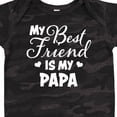 thumbnail image 4 of Inktastic My Best Friend is My Papa with Hearts Boys or Girls Baby Bodysuit, 4 of 5