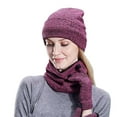 thumbnail image 2 of Spencer Winter Hat Scarf Gloves and Ear Warmer 4-Piece Set, Warm Beanie Hat Touch Screen Gloves Set Winter Gifts Neck Warmer Ear Muffs for Men Women, 2 of 11
