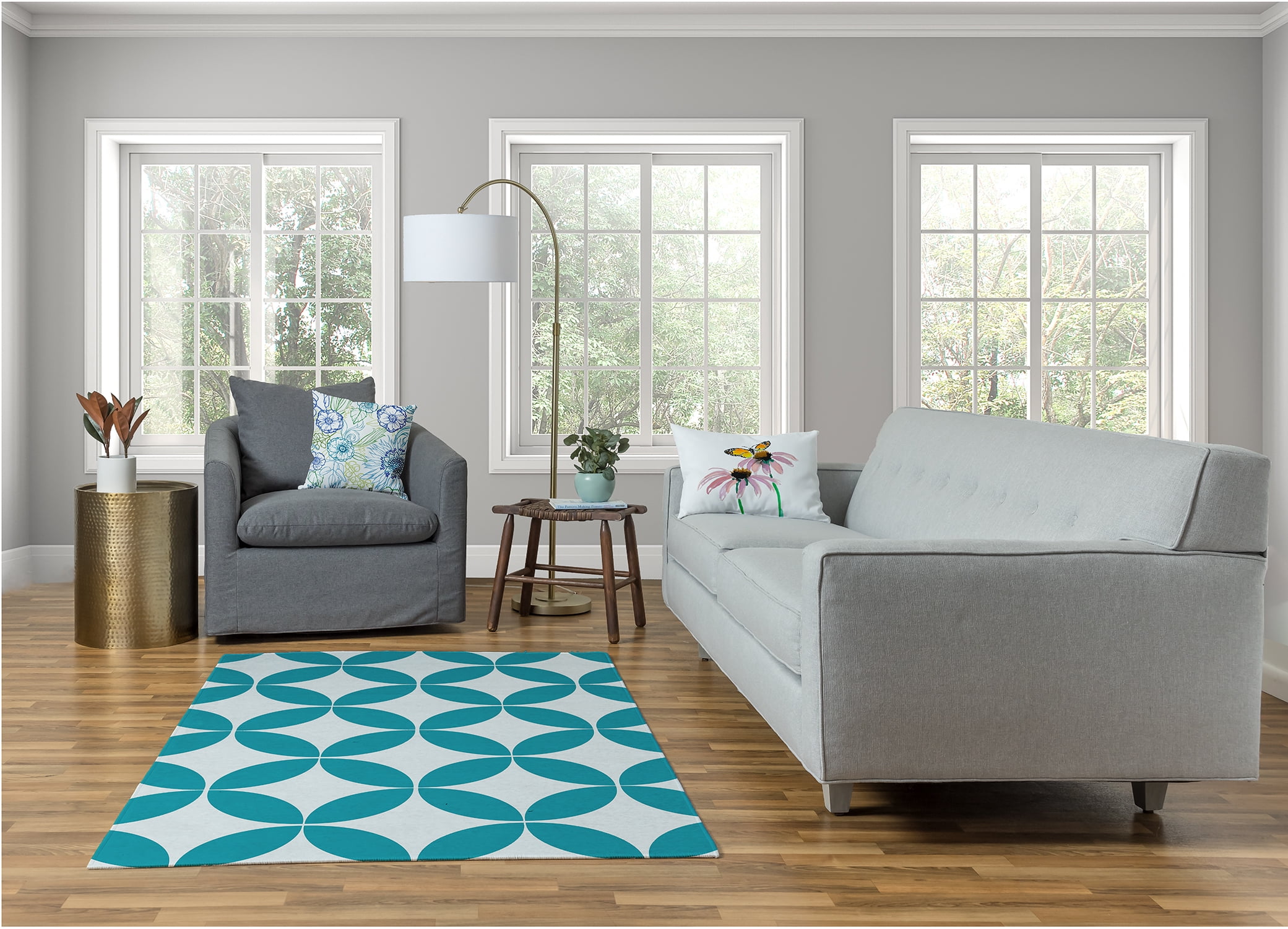 Simply Daisy Funky Junky Geometric Area Rug, 4' x 6'