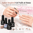 thumbnail image 2 of Morovan Pink Gel Nail Polish Set with Base & Top Coat,10 Color Gift Collection for Salon DIY at Home Nails Gifts for Women, 2 of 9