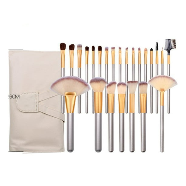 Juego de brochas de maquillaje profesional NikouMX 24 piezas herramienta de maquillaje estética elegante