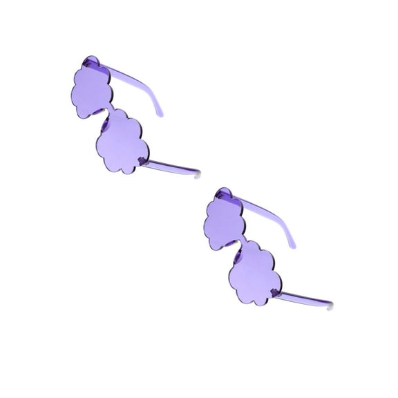 2 Count Driving Sun Glasses UV Sunglasses for Women Flower Rimless and