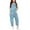 Sky Blue, variant on XINXIAOO Kids Girls Summer Jumpsuits Overalls Loose Romper Long Pants with Pockets 9-10 Years Girls Clothes