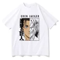 thumbnail image 2 of Camiseta de Anime Attack On Titan para hombres y mujeres, ropa con estampado gráfico de Eren Yeager, Tops de moda, camiseta de manga corta de algodón de talla grande, 2 of 5