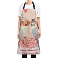 thumbnail image 5 of Valentine Bird Chef Kitchen Apron with Pockets for Women Waterproof Aprons for Cooking Baking, 5 of 7