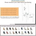 thumbnail image 6 of Amhlg Chair Covers for Dining Room 6 Pack, Stretch Dining Chair Cover, Washable Spandex Kitchen Parsons Chair Slipcovers, Removable Seat Protector for Home or Party (Set of 6, Bora Bora), 6 of 6