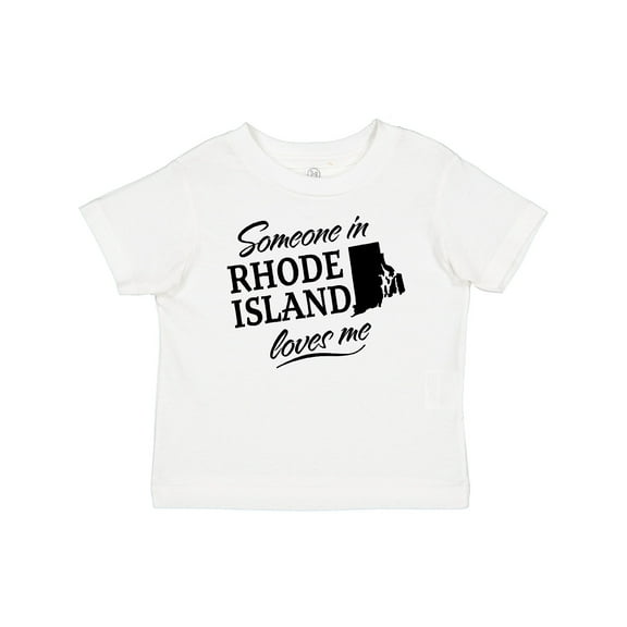 Inktastic Someone in Rhode Island Loves Me Boys or Girls Baby T-Shirt