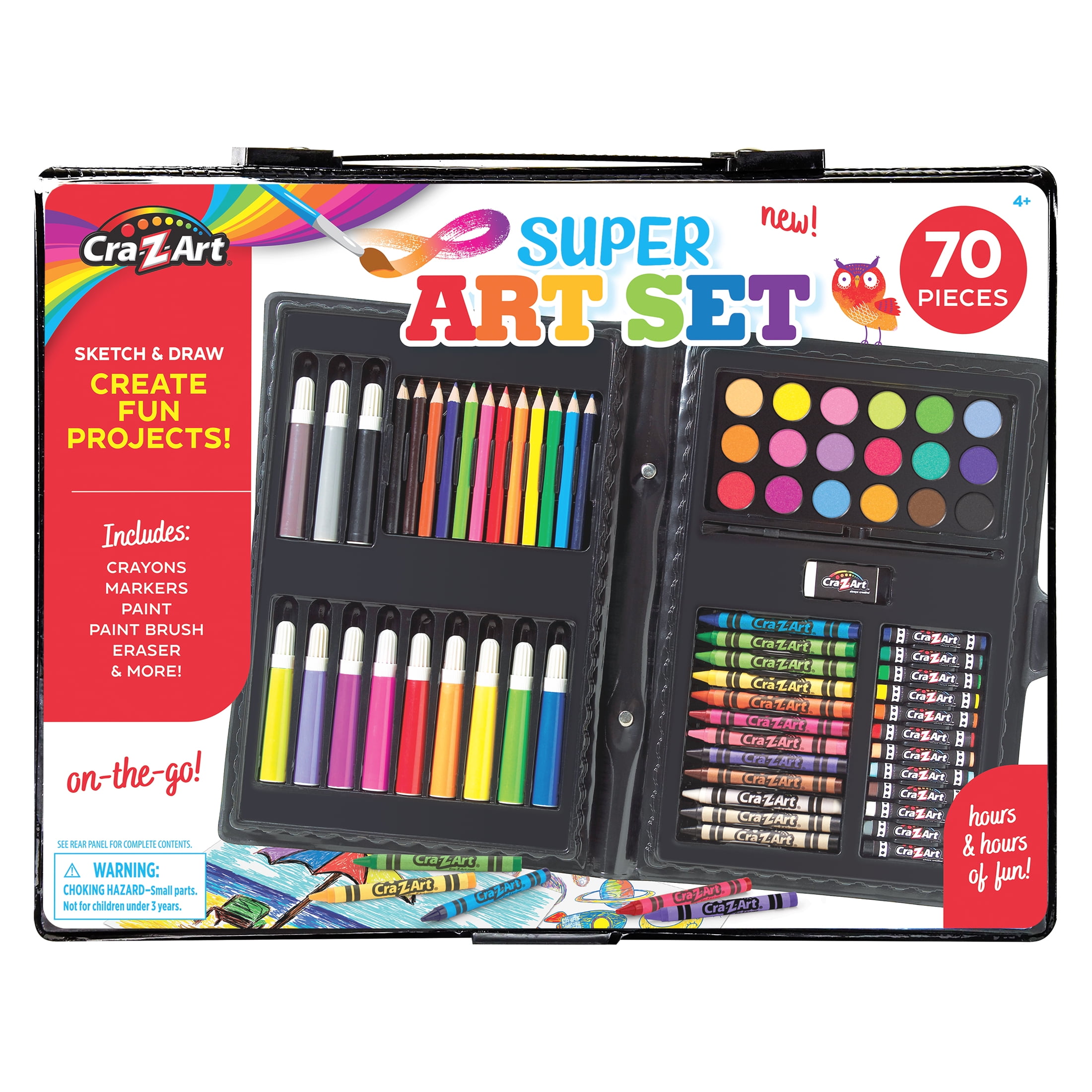 Cra-Z-Art Super Art Set-70 Piece Set Toy for Creative Cra-Z-Art Super Art Set-70 Piece Set Toy for Creative