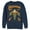 Navy Blue, variant on Men's Justice League Aquaman Vintage Sweatshirt Athletic Heather Small