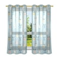 thumbnail image 6 of Yayeee Window Curtains Light Filtering 63"x52" Grommet Panel Pair Home Living Room Decor, Blue Rabbits, 6 of 7