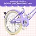 thumbnail image 6 of XJD 20 Inch Girls Bike for 6-12 Years Old Toddlers and Kids, Kid's Bicycle with Basket, Kid's Bike with Kickstand & Adjustable Seat Handlebar Height, 6 of 9