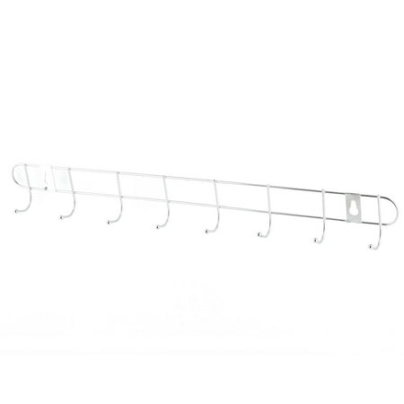 Coat Rack Wall Hanger - Bathroom Aluminium Towel Hat Coat Clothes 8 Hook Wall Rack Hanger