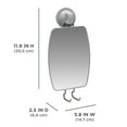 thumbnail image 6 of Satin Nickel Shower Mirror and Metal Hooks, Better Homes & Gardens Rust-Resistant Power Grip Pro Suction or Adhesive Mount, 6 of 9