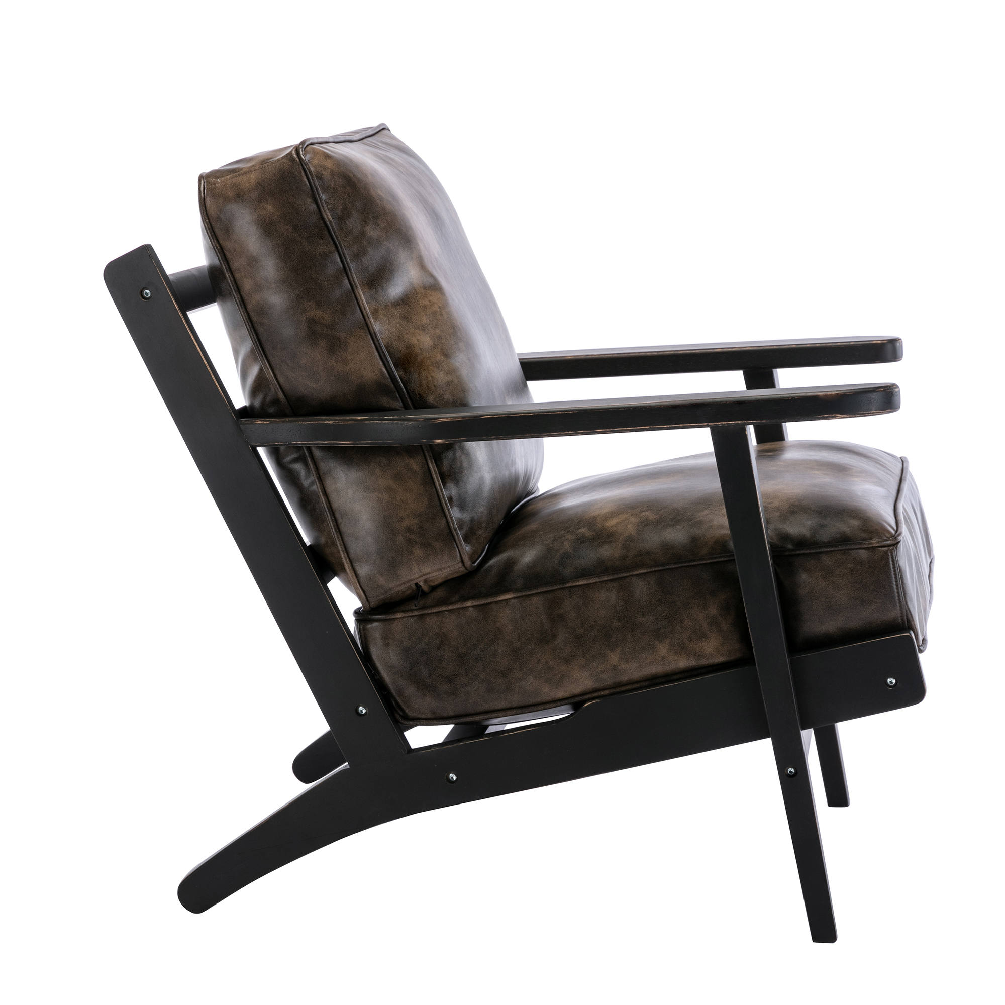 Buy ARCTICSCORPION PU Leather Accent Chair, Mid Century Retro Armchair