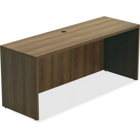 UPC: 0035255343091 | Lorell Chateau Series Walnut Laminate Desking Credenza 66.1  x 23.6  x 30 Credenza  1.5  Top – Reeded Edge – Material: P2 Particleboard – Finish: Walnut  Laminate