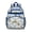 Blue-12, variant on Boho Floral Waterproof Backpack for Students with Spacious Main Compartment