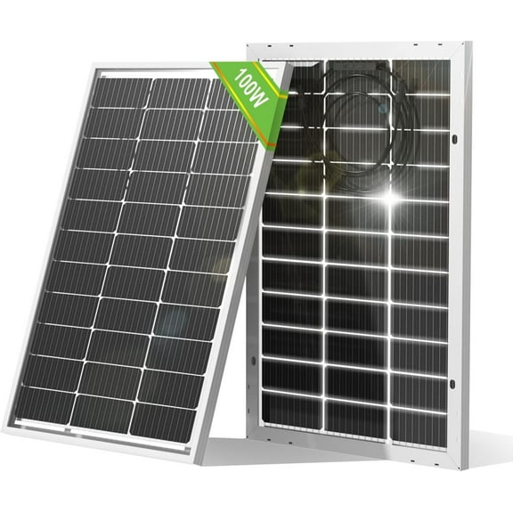 MMZP Solar Panel Bifacial Monocrystalline 100 Watt 12 Volt