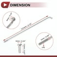 thumbnail image 4 of Unique Bargains 12 Set 14G Bicycle Spokes 14G Bike Wheel Spoke 304 Stainless Steel Silver Tone-121mm, 4 of 7