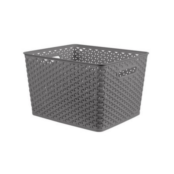 Y-Weave Large Decorative Storage Basket