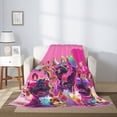 thumbnail image 2 of Throw Blanket for Couch Sofa and Bed, French Bulldog Cool No.101 Super Soft Plush Throw Blanket, Fuzzy Cuteness Comfy Warm Washable Flannel Blanket & Throws for All Season 50"x40", 2 of 5