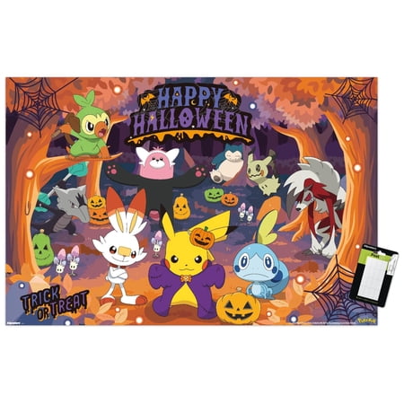 Pokémon: Halloween Forest - Group Wall Poster, 14.725" x 22.375"