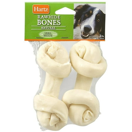 Hartz 90995 5" Natural Round Knot Dog Bones, 2-Count