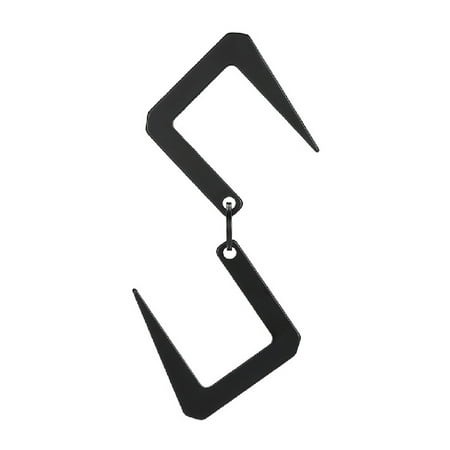 

UDIYO S-Hook Compact High-temperature Resistance Stainless Steel Two Way Storage Hook for Hiking